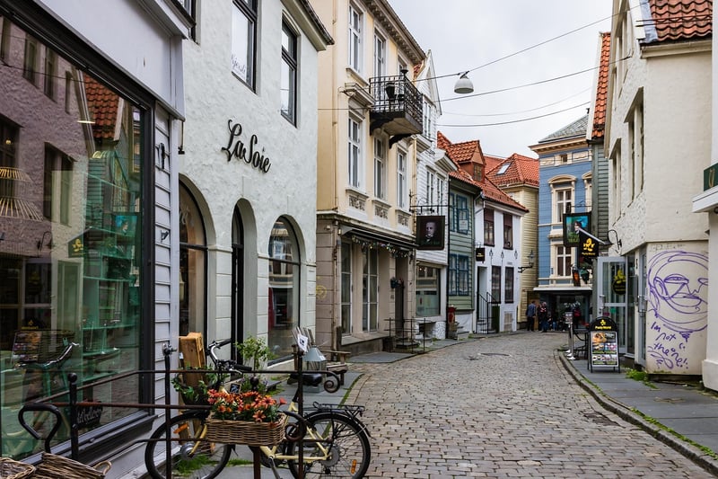Old Town Cobblestone Street